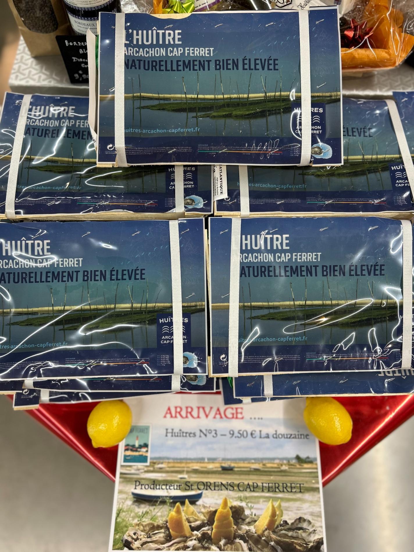 Les Huitres DIRECT PRODUCTEUR sont arriv&eacute;s ce matin !!